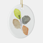 Modern esthetisch waterverf blad keramisch ornament (Rechts)