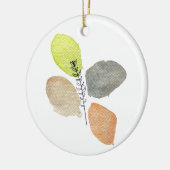 Modern esthetisch waterverf blad keramisch ornament (Links)