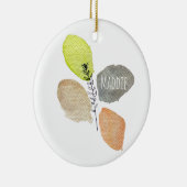 Modern esthetisch waterverf blad keramisch ornament (Rechts)