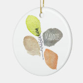 Modern esthetisch waterverf blad keramisch ornament (Links)