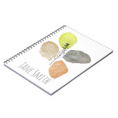 Modern esthetisch waterverf blad notitieboek (Linkerzijde)