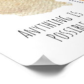 Modern esthetisch waterverf blad poster (Hoek)