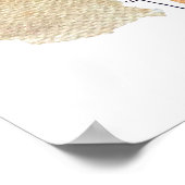 Modern esthetisch waterverf blad poster (Hoek)