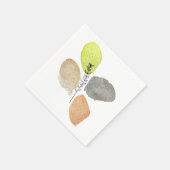 Modern esthetisch waterverf blad servet (Hoek)