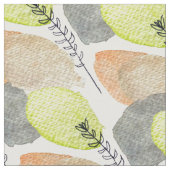 Modern esthetisch waterverf blad stof (Close Up)