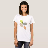 Modern esthetisch waterverf blad t-shirt (Voorkant volledig)