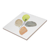 Modern esthetisch waterverf blad tegeltje (Zijkant)