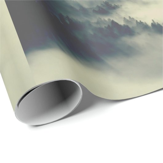 Modern, Etheral Forest Mounscene Cadeaupapier (Rol Hoek)