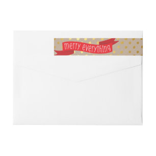 MODERN ETIKET schattig confetti bederft gouden eco