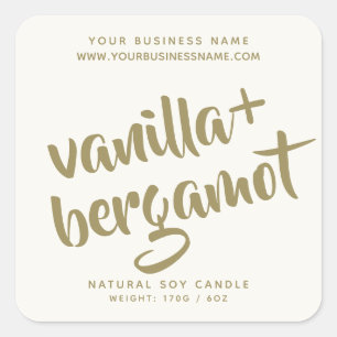 Modern etiket van ivoorkaars