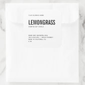 Modern etiket van witte zadelkaarsen (Tas)