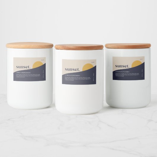 Modern etiket voor zonneproducten (Flessen)