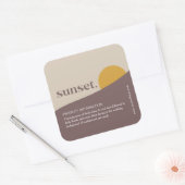 Modern etiket voor zonneproducten (Envelop)