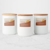 Modern etiket voor zonneproducten (Flessen)