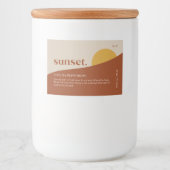 Modern etiket voor zonneproducten (Voorkant)