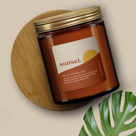 Modern etiket voor zonneproducten