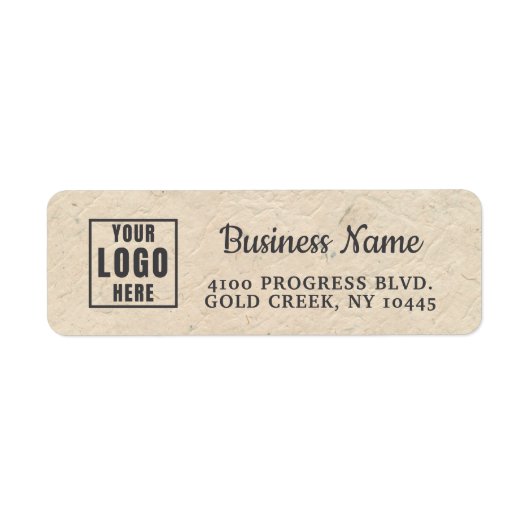 Modern Etsy / Handgemaakte Winkel Retouradres Labe Etiket (Voorkant)