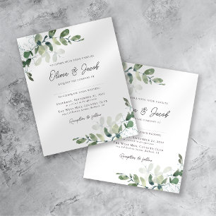 Modern Eucalyptus Botanical Wedding