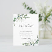 Modern Eucalyptus Botanical Wedding (Staand voorkant)