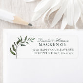 Modern Eucalyptus Botanical Wedding Etiket (Insitu)