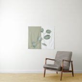 Modern Eucalyptus Colorblock Wandkleed (In Situ (horizontaal))