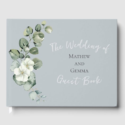 Modern Eucalyptus Design gastenboek (Voorkant)