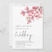Modern Eucalyptus Elegant Script Sage Bruiloft Kaart (Voorkant)