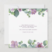 Modern Eucalyptus Floral Greenery Moving Aankondiging (Achterkant)