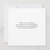 Modern Eucalyptus Geometric Lijst Bedankkaart (Achterkant)