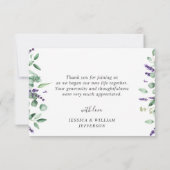 Modern Eucalyptus Geometric Lijst Bedankkaart (Achterkant)