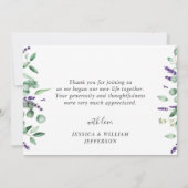 Modern Eucalyptus Geometric Lijst Bedankkaart (Achterkant)