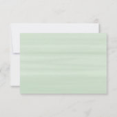 Modern Eucalyptus Geometric Lijst Wedding RSVP Kaartje (Achterkant)
