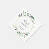 Modern Eucalyptus Geometrisch Lijst Trouwpapier Servet (Hoek)