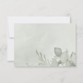 Modern Eucalyptus Gold Arch Wedding RSVP Kaartje (Achterkant)