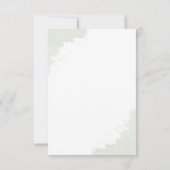 Modern Eucalyptus Greenery Gold Geometric Wedding RSVP Kaartje (Achterkant)