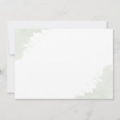 Modern Eucalyptus Greenery Gold Geometric Wedding Save The Date (Achterkant)