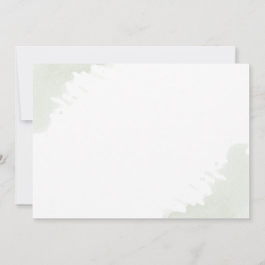 Modern Eucalyptus Greenery Gold Geometric Wedding Save The Date (Achterkant)