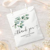 Modern Eucalyptus Greenery Wedding Bedankzakje (Geknipt)