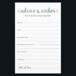 Modern Eucalyptus LGBTQ Weddenschap en wenst<br><div class="desc">Deze eenvoudige, eucalyptusgroene en witte, moderne, minimale, handgeschreven script LGBTQ Advice & Wishes lakens zijn perfect voor je vrijgezellenfeest, repetitief diner of bruiloft voor gasten om het gelukkige paar in te vullen. Mensen zullen graag de herinneringen krijgen - ze maken het zo makkelijk om liefhebbende woorden van advies en welwillendheid...</div>