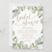 Modern Eucalyptus Sage Green Vrijgezellenfeest Kaart (Voorkant)