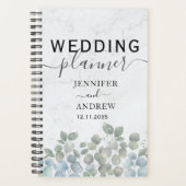 Modern Eucalyptus Sage Green Wedding Planner (Voorkant)