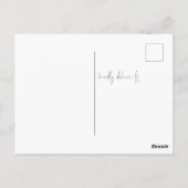 Modern Eucalyptus Script 2024 Afstuderen Invite Briefkaart (Achterkant)