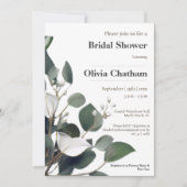 Modern Eucalyptus Vrijgezellenfeest Kaart (Voorkant)