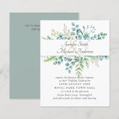 Modern Eucalyptus Wedding Ampersand Greenery (Voorkant / Achterkant)