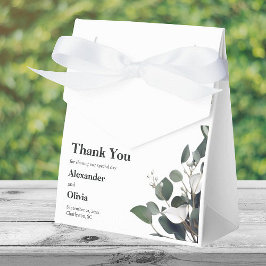 Modern Eucalyptus Wedding Bedankdoosjes