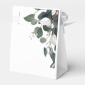 Modern Eucalyptus Wedding Bedankdoosjes (Achterkant)