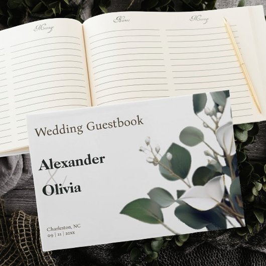 Modern Eucalyptus Wedding Gastenboek