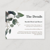 Modern Eucalyptus Wedding Informatiekaartje (Voorkant)