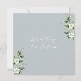 Modern Eucalyptus Wedding Kaart