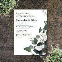Modern Eucalyptus Wedding